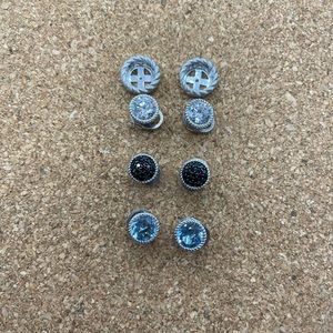 3 sets of Judith Ripka earrings